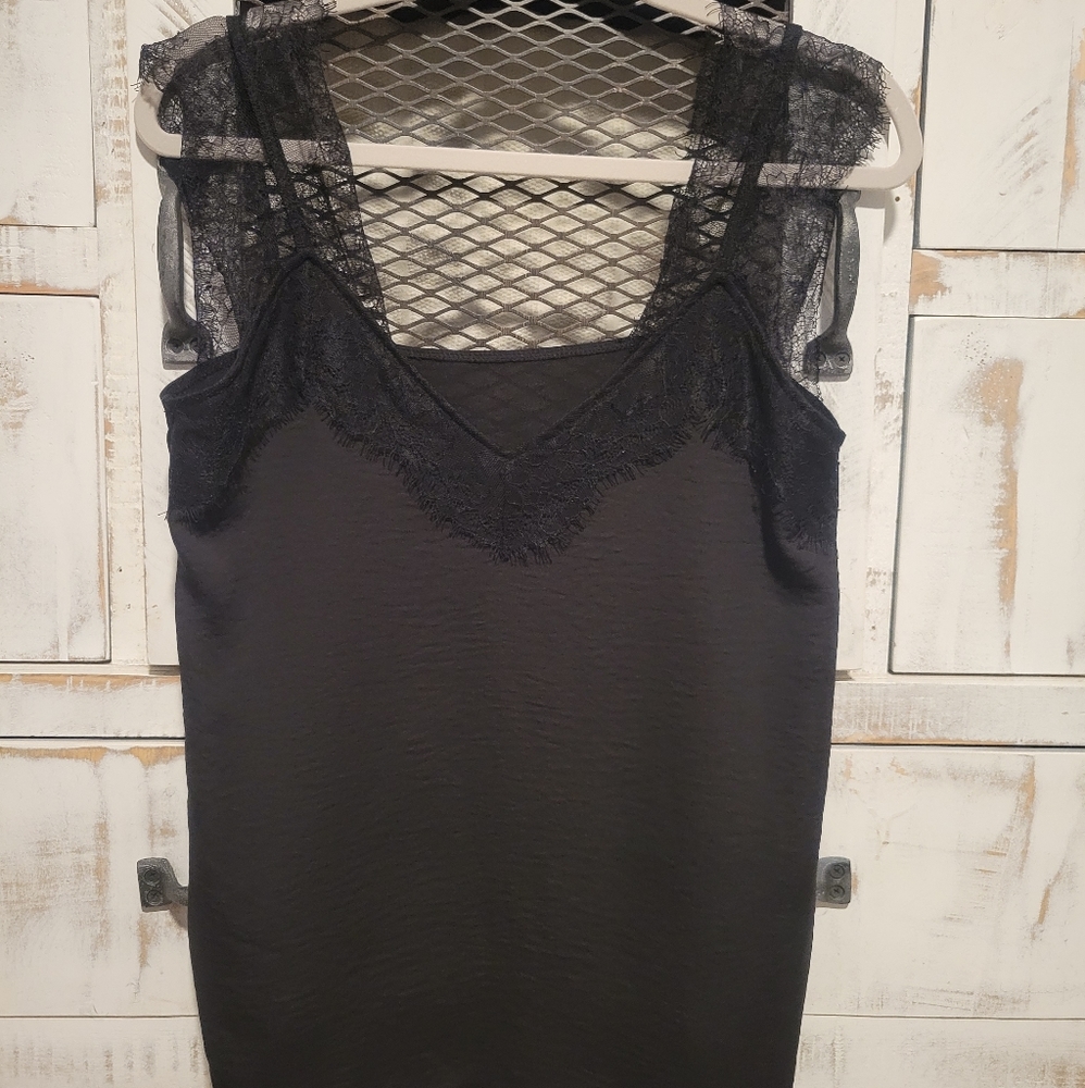 Black lace tank top